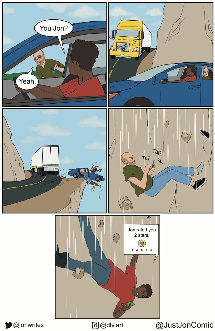 28 Darkly Funny Comics By &lsquo;Just Jon&rsquo; About Life&rsquo;s Most Awkward Moments (New Pics)