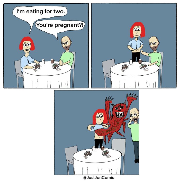 28 Darkly Funny Comics By &lsquo;Just Jon&rsquo; About Life&rsquo;s Most Awkward Moments (New Pics)