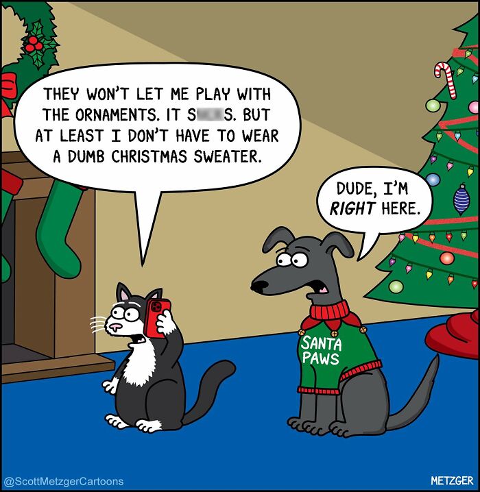 These Comics Perfectly Sum Up What It’s Like Sharing A Home With Cats And Dogs (96 New Comics)