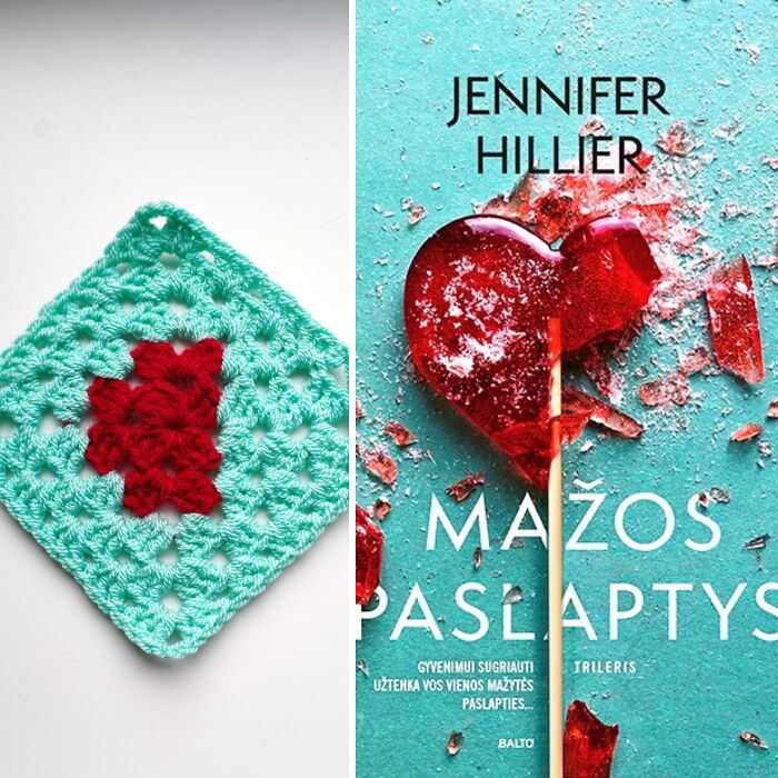 I Crocheted 96 Granny Squares Inspired By Book Covers And Turned Them Into A Blanket (16 Pics)