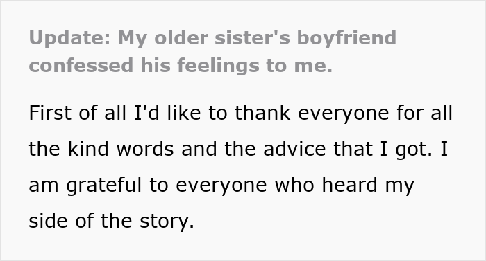 Creepy 21YO Confesses Feelings To GF’s 17YO Sis, Gaslights And Manipulates When She Tells Her Sis Creepy 21YO Confesses Feelings To GF’s 17YO Sis, Gaslights And Manipulates When She Tells Her Sis