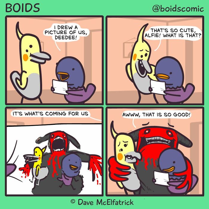 37 Dark And Ironic Comics By Dave McElfatrick That Look Cute Until You Read Them