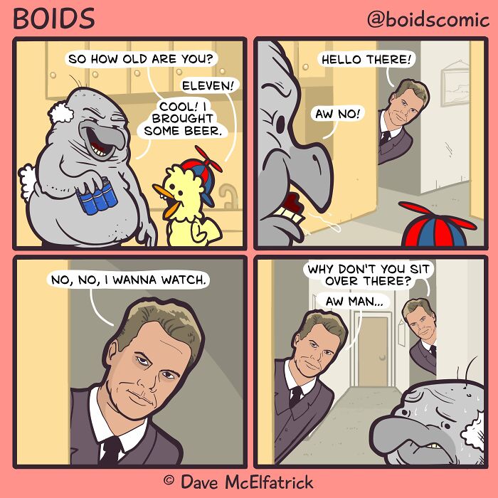 37 Dark And Ironic Comics By Dave McElfatrick That Look Cute Until You Read Them