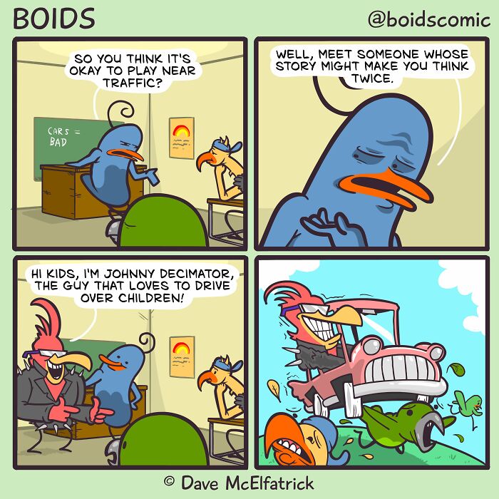 37 Dark And Ironic Comics By Dave McElfatrick That Look Cute Until You Read Them