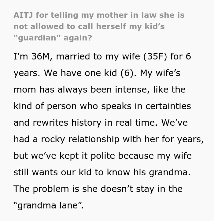 Granny Pretends To Be Kid’s Guardian As “Someone Has To Step Up,” Dad Fumes At Her Toxicity Granny Pretends To Be Kid’s Guardian As “Someone Has To Step Up,” Dad Fumes At Her Toxicity