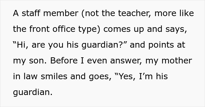 Granny Pretends To Be Kid’s Guardian As “Someone Has To Step Up,” Dad Fumes At Her Toxicity Granny Pretends To Be Kid’s Guardian As “Someone Has To Step Up,” Dad Fumes At Her Toxicity