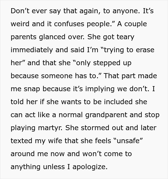 Granny Pretends To Be Kid’s Guardian As “Someone Has To Step Up,” Dad Fumes At Her Toxicity Granny Pretends To Be Kid’s Guardian As “Someone Has To Step Up,” Dad Fumes At Her Toxicity