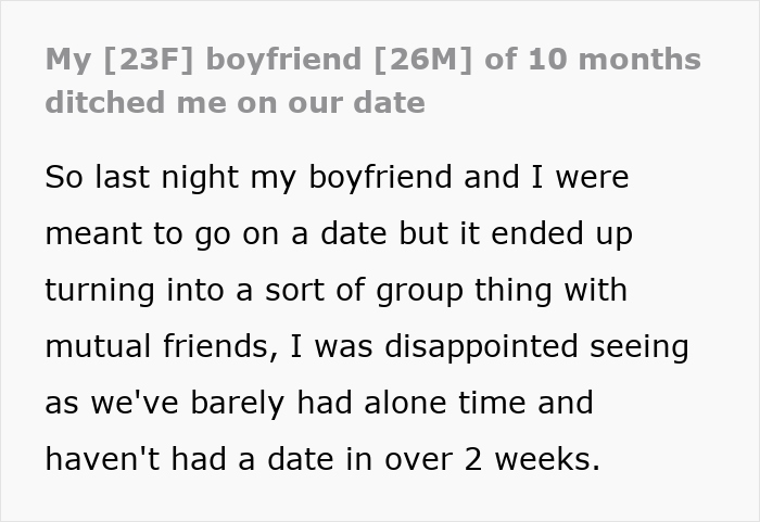 BF Abandons GF On Date Night And Goes Out With Friends, She’s Horrified After Knowing The Reason