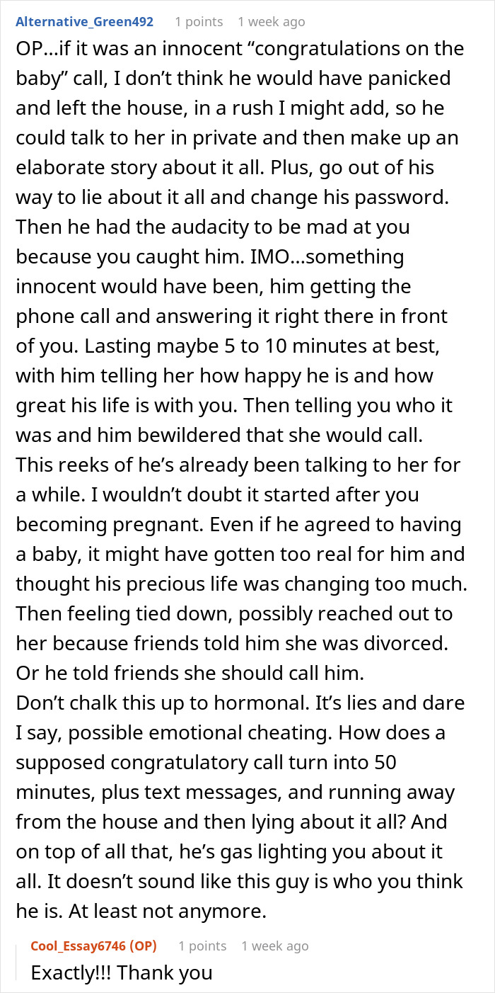 Guy’s Secret Video Call With Ex Gets Exposed, Pregnant Wife Considers Heading To Divorce Court