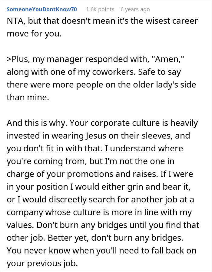 Coworker Won’t Stop Preaching About Jesus During Meetings, Employee Wonders If HR Can Handle Holy Drama Coworker Won’t Stop Preaching About Jesus During Meetings, Employee Wonders If HR Can Handle Holy Drama