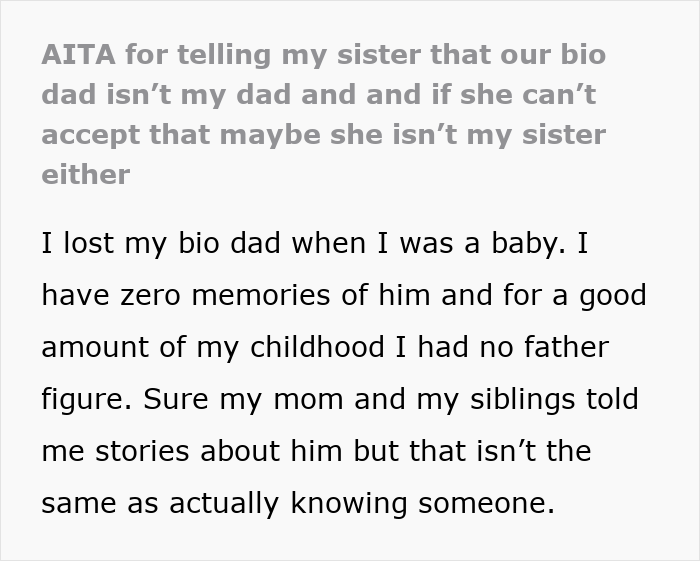 Sister Screams Treason When Teen Calls Stepdad Dad, Teen Suggests Therapy Instead Of Screaming Sister Screams Treason When Teen Calls Stepdad Dad, Teen Suggests Therapy Instead Of Screaming