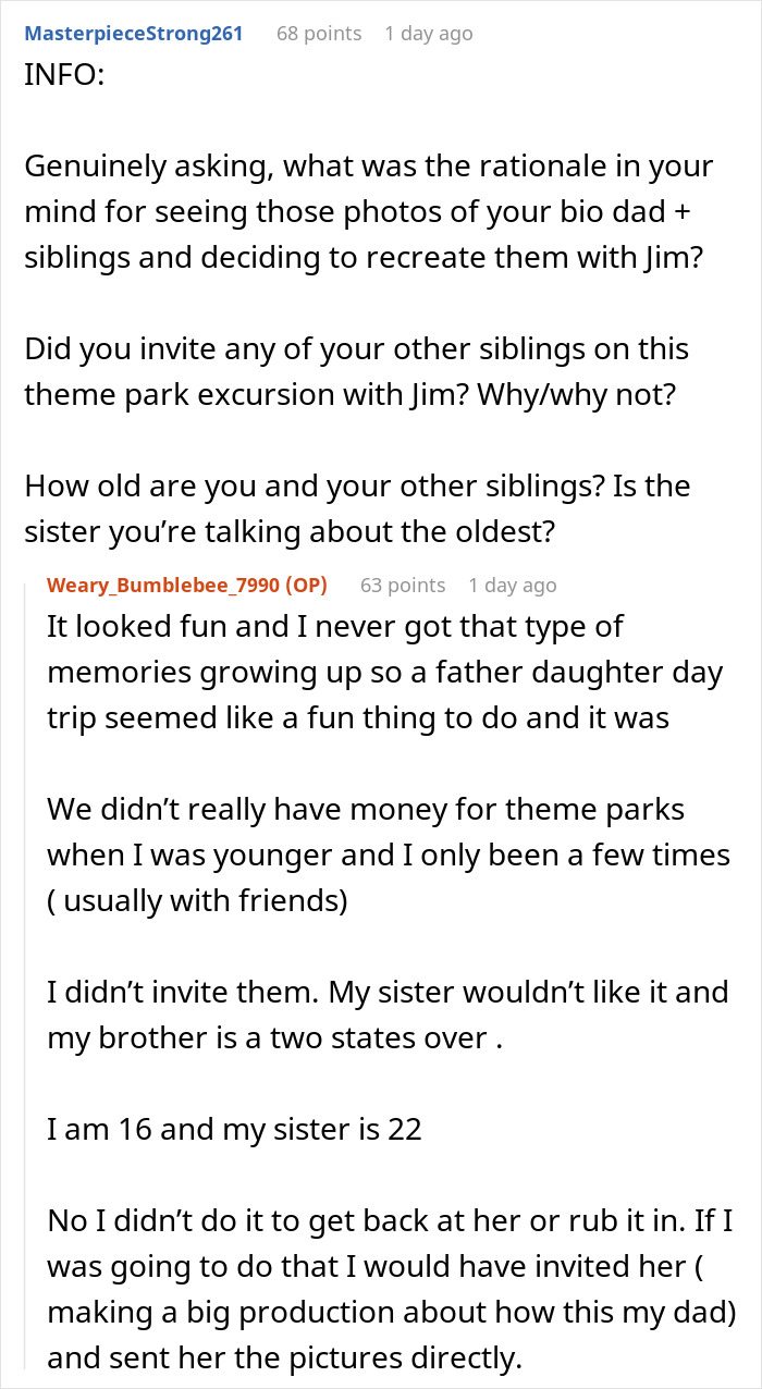 Sister Screams Treason When Teen Calls Stepdad Dad, Teen Suggests Therapy Instead Of Screaming Sister Screams Treason When Teen Calls Stepdad Dad, Teen Suggests Therapy Instead Of Screaming