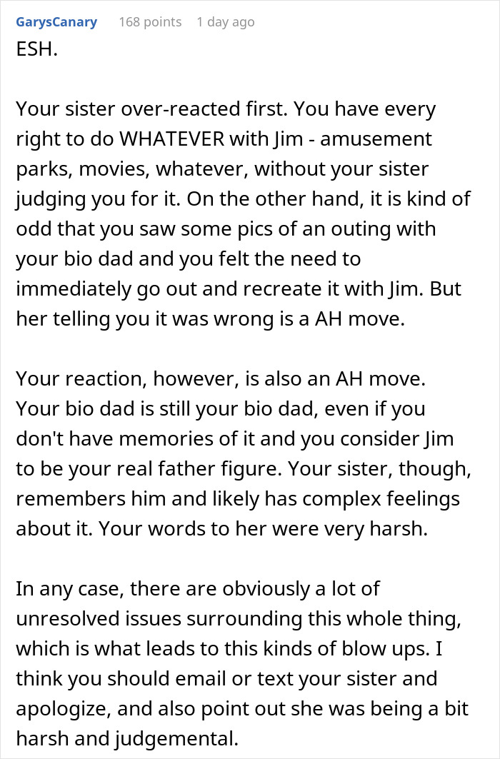 Sister Screams Treason When Teen Calls Stepdad Dad, Teen Suggests Therapy Instead Of Screaming Sister Screams Treason When Teen Calls Stepdad Dad, Teen Suggests Therapy Instead Of Screaming