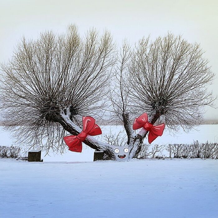 This Artist&rsquo;s Photo Doodles Make The World Look Like It&rsquo;s Secretly Alive (77 Pics)