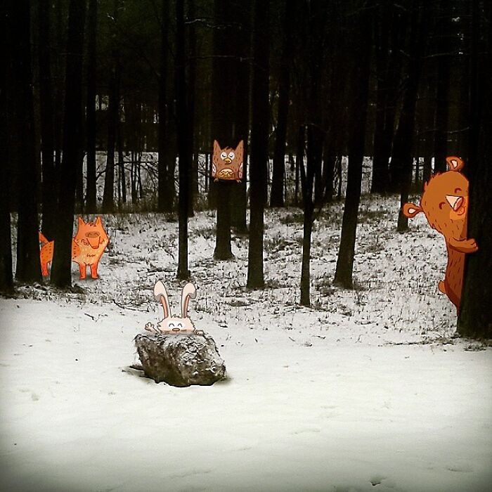 This Artist&rsquo;s Photo Doodles Make The World Look Like It&rsquo;s Secretly Alive (77 Pics)