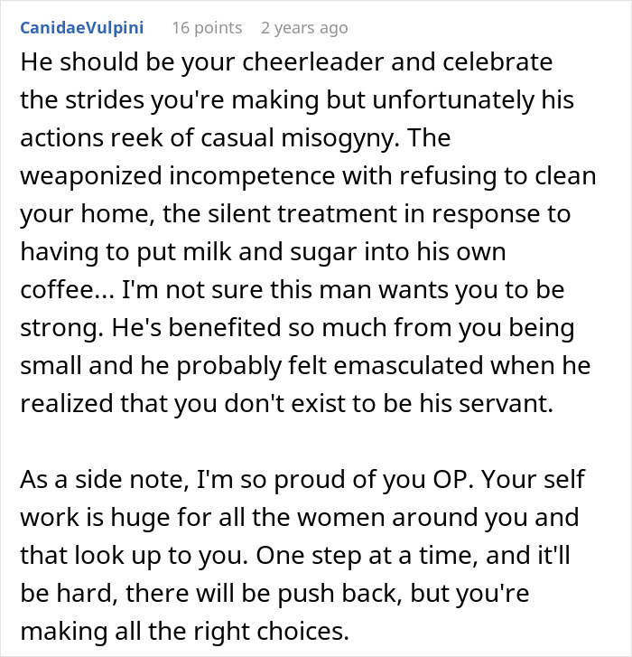 Man Takes Advantage Of Wife’s Submissive Nature, Cries Foul After She Stands Up For Herself