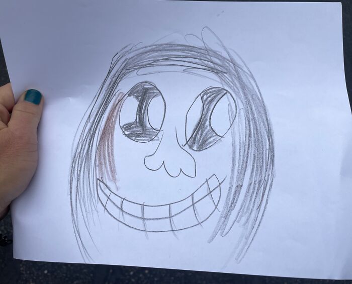 “Terrifying Self-Portrait”: 41 Times Kids Proudly Presented Their Wild Drawings As Art “Terrifying Self-Portrait”: 41 Times Kids Proudly Presented Their Wild Drawings As Art