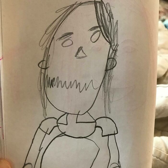 “Terrifying Self-Portrait”: 41 Times Kids Proudly Presented Their Wild Drawings As Art “Terrifying Self-Portrait”: 41 Times Kids Proudly Presented Their Wild Drawings As Art