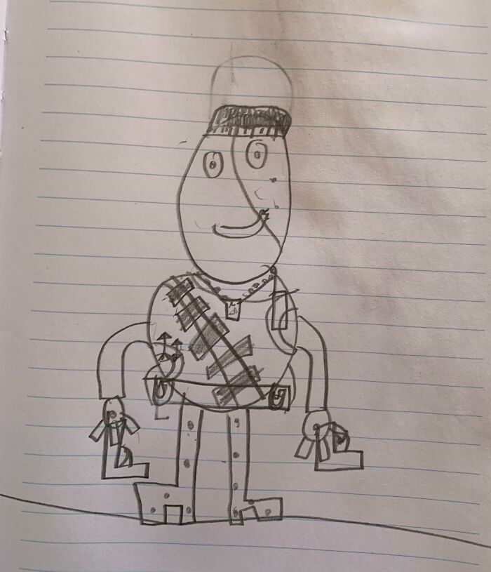 “Terrifying Self-Portrait”: 41 Times Kids Proudly Presented Their Wild Drawings As Art “Terrifying Self-Portrait”: 41 Times Kids Proudly Presented Their Wild Drawings As Art