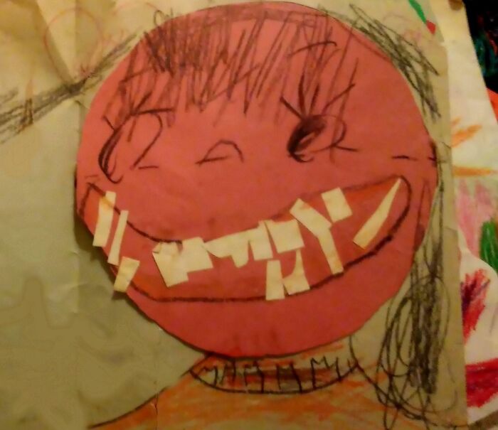 “Terrifying Self-Portrait”: 41 Times Kids Proudly Presented Their Wild Drawings As Art “Terrifying Self-Portrait”: 41 Times Kids Proudly Presented Their Wild Drawings As Art
