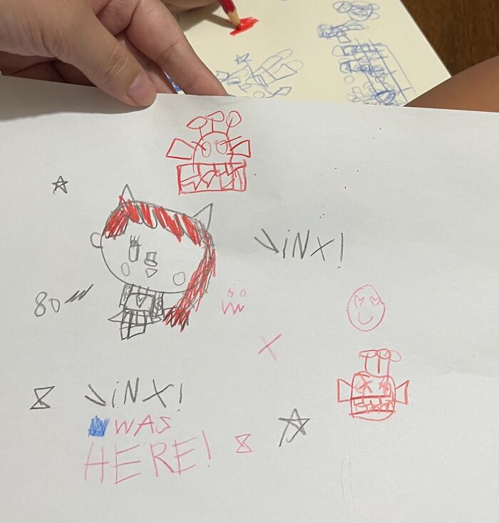 “Terrifying Self-Portrait”: 41 Times Kids Proudly Presented Their Wild Drawings As Art “Terrifying Self-Portrait”: 41 Times Kids Proudly Presented Their Wild Drawings As Art