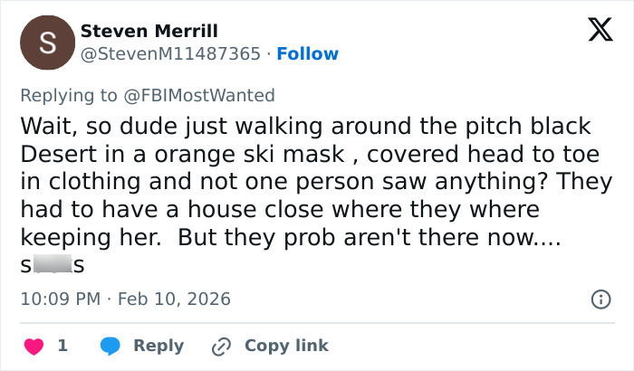 Cops Detain Man In Connection With Nancy Guthrie’s Abduction As Expert Exposes Suspect’s Mistake Cops Detain Man In Connection With Nancy Guthrie’s Abduction As Expert Exposes Suspect’s Mistake