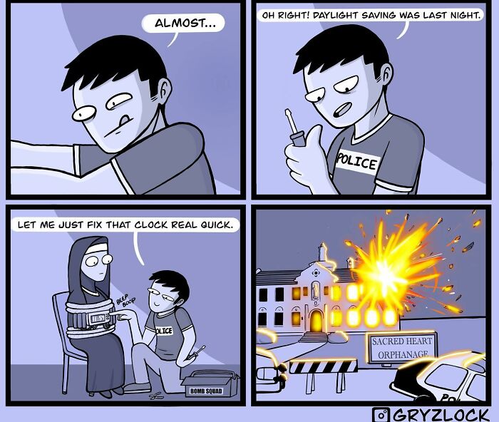 20 Comics That Are Equal Parts Funny, Weird, And Dark, By Gryzlock (New Pics) 20 Comics That Are Equal Parts Funny, Weird, And Dark, By Gryzlock (New Pics)