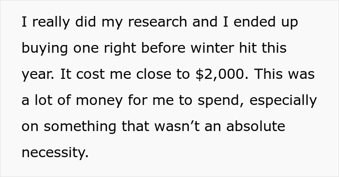 Woman Refuses To Lend Her New Snow Blower To A Neighbor She Never Met Before, Gets Called Ridiculous