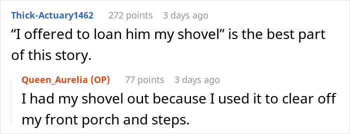 Woman Refuses To Lend Her New Snow Blower To A Neighbor She Never Met Before, Gets Called Ridiculous