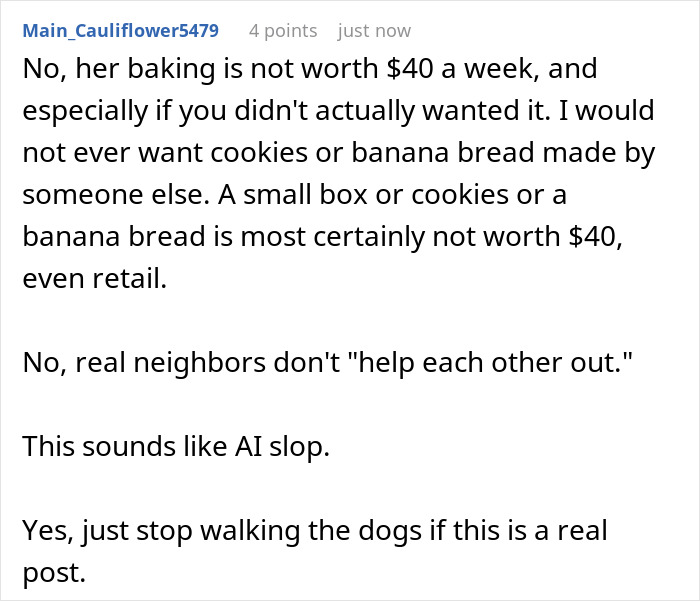 Manipulative Lady Stops Paying Guy To Walk Her Dog, Mad As He Rejects Her Baked Treats “Payment”