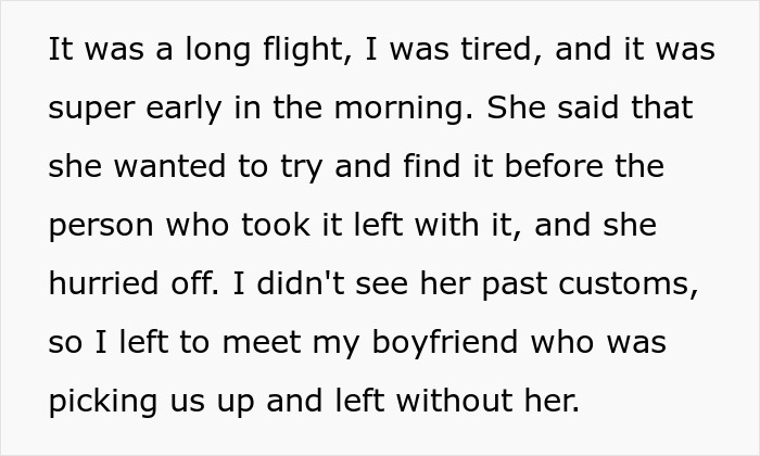 Woman Ditches Friend At Airport After Her Carry-On Goes Missing, Says She Was “Too Tired” To Wait
