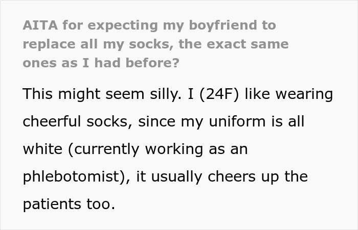 Controlling Guy Hates GF&rsquo;s Colorful Work Socks, She Demands Replacements After He Trashes Them