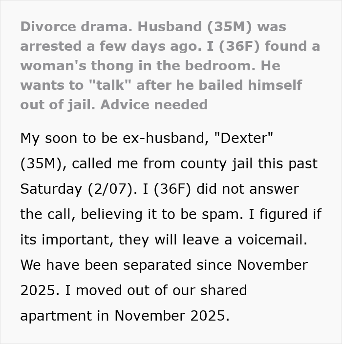 Estranged Wife Checks On Jailed Hubby’s Cats, Finds Black Thong And Realizes He’s Not Exactly Sad Estranged Wife Checks On Jailed Hubby’s Cats, Finds Black Thong And Realizes He’s Not Exactly Sad