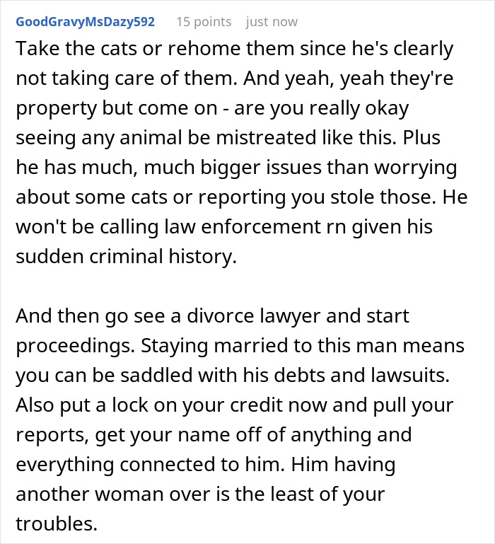 Estranged Wife Checks On Jailed Hubby’s Cats, Finds Black Thong And Realizes He’s Not Exactly Sad Estranged Wife Checks On Jailed Hubby’s Cats, Finds Black Thong And Realizes He’s Not Exactly Sad