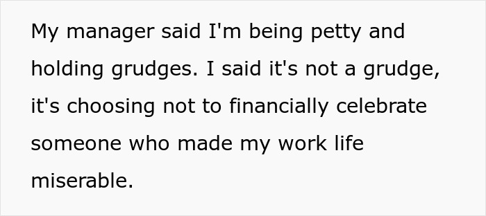 Woman Refuses To Contribute $50 To A Coworker’s Retirement Gift After She Made Her Life Miserable Woman Refuses To Contribute $50 To A Coworker’s Retirement Gift After She Made Her Life Miserable