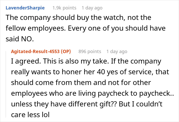 Woman Refuses To Contribute $50 To A Coworker’s Retirement Gift After She Made Her Life Miserable Woman Refuses To Contribute $50 To A Coworker’s Retirement Gift After She Made Her Life Miserable