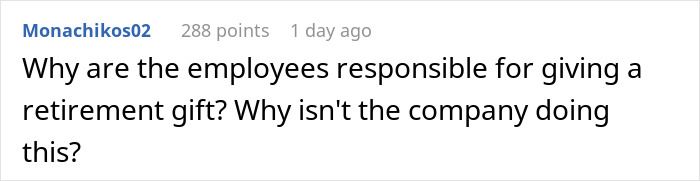 Woman Refuses To Contribute $50 To A Coworker’s Retirement Gift After She Made Her Life Miserable Woman Refuses To Contribute $50 To A Coworker’s Retirement Gift After She Made Her Life Miserable