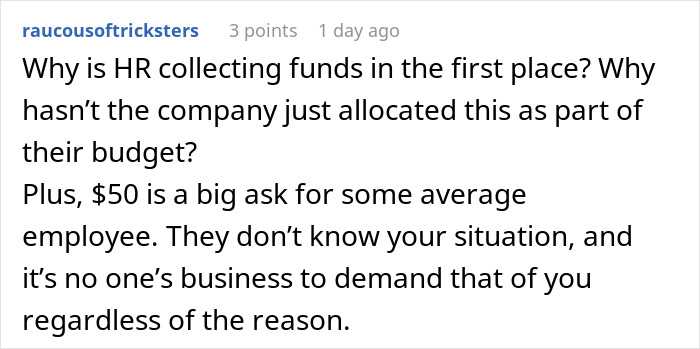 Woman Refuses To Contribute $50 To A Coworker’s Retirement Gift After She Made Her Life Miserable Woman Refuses To Contribute $50 To A Coworker’s Retirement Gift After She Made Her Life Miserable