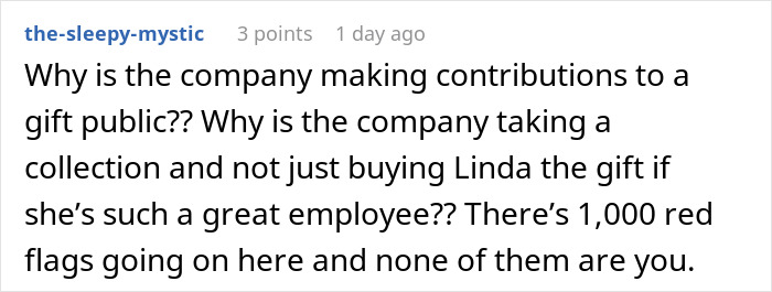 Woman Refuses To Contribute $50 To A Coworker’s Retirement Gift After She Made Her Life Miserable Woman Refuses To Contribute $50 To A Coworker’s Retirement Gift After She Made Her Life Miserable