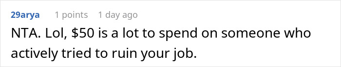 Woman Refuses To Contribute $50 To A Coworker’s Retirement Gift After She Made Her Life Miserable Woman Refuses To Contribute $50 To A Coworker’s Retirement Gift After She Made Her Life Miserable
