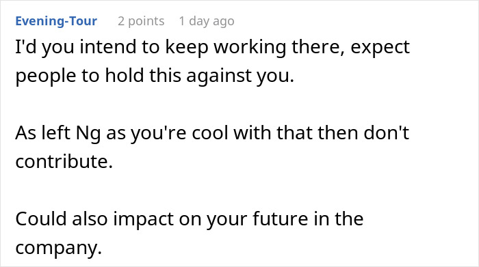 Woman Refuses To Contribute $50 To A Coworker’s Retirement Gift After She Made Her Life Miserable Woman Refuses To Contribute $50 To A Coworker’s Retirement Gift After She Made Her Life Miserable