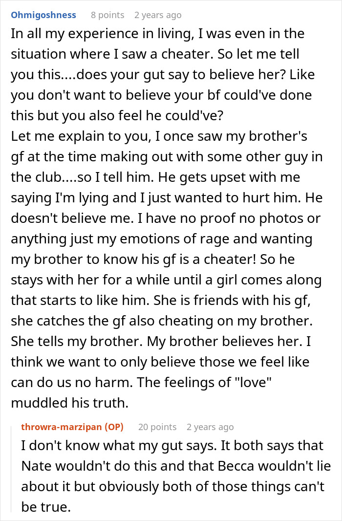 Woman Doesn’t Know Who To Believe After Best Friend Drops A Cheating Confession But Her Boyfriend Denies It