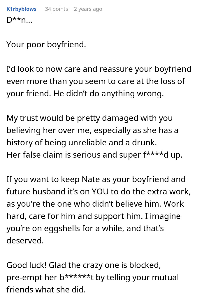 Woman Doesn’t Know Who To Believe After Best Friend Drops A Cheating Confession But Her Boyfriend Denies It