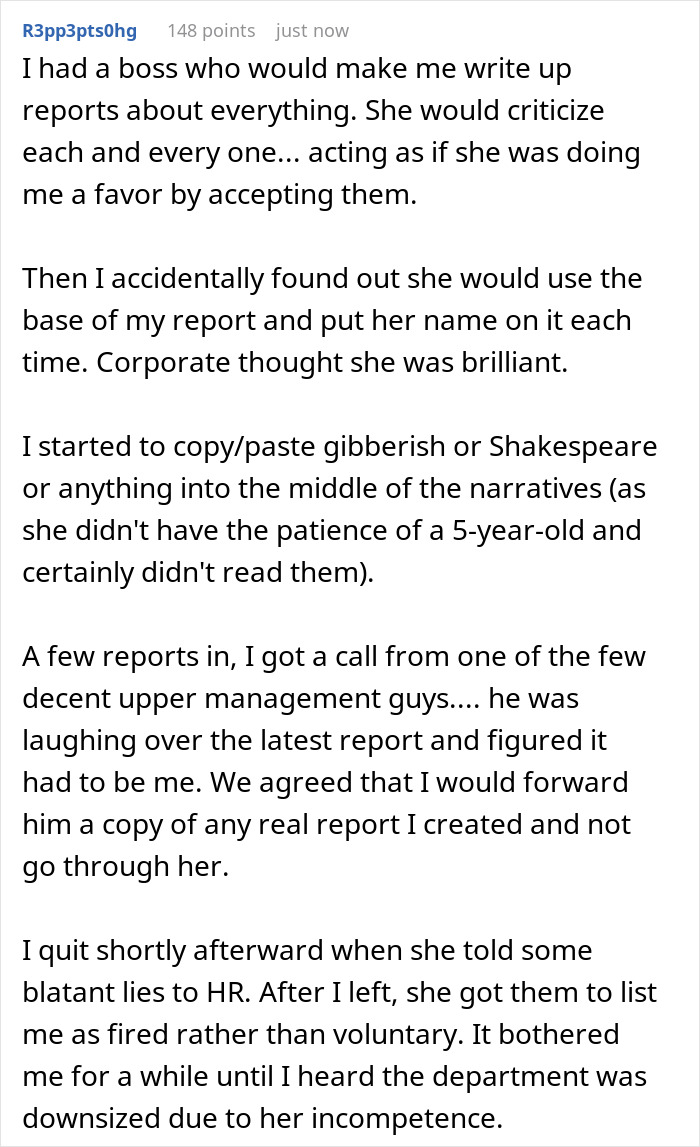 Boss Calls A Report “Basically Unreadable,” Then Is Left Dumbstruck When She Learns It’s Her Own