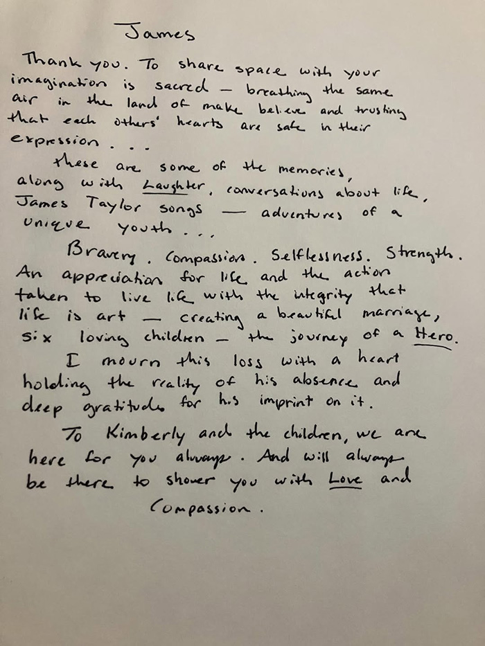 Katie Holmes Honors Her Late Costar James Van Der Beek With A Moving Handwritten Letter