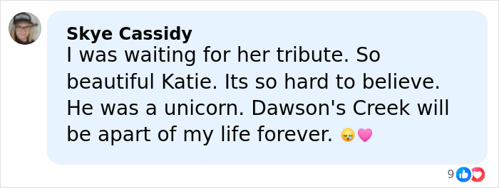 Katie Holmes Honors Her Late Costar James Van Der Beek With A Moving Handwritten Letter