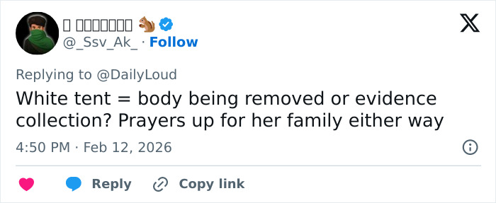 Why Forensics Just Set Up White Tent At Nancy Guthrie’s Home Days After Kidnapping