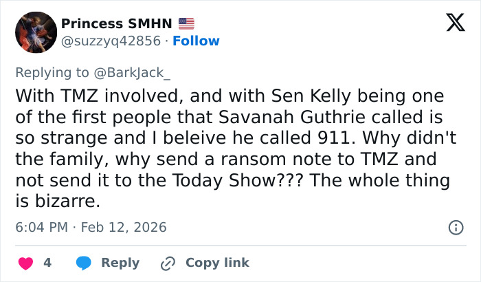 Why Forensics Just Set Up White Tent At Nancy Guthrie’s Home Days After Kidnapping