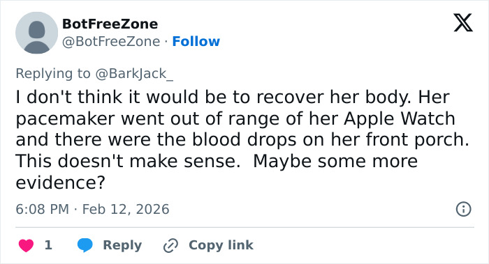 Why Forensics Just Set Up White Tent At Nancy Guthrie’s Home Days After Kidnapping