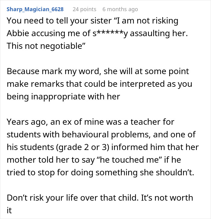 Guy Refuses To Let Niece Into His Home After Her Mom Asks Her To Spy On Everyone